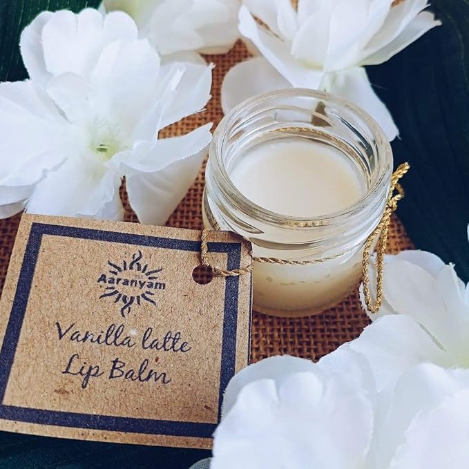Aaranyam ORGANIC | VANILLA LATTE LIP BALM FOR MEN & WOMEN HEALS AND REPAIRS, LASTING MOISTURE< SUN PROTECTION & NOURISHES 75 G - Image 5